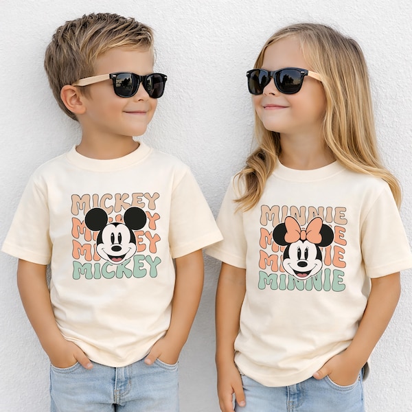 Camiseta para viagem à Disney, camiseta infantil do Mickey e seus amigos, moletom combinando com a Disneylândia, suéter infantil do Mickey, camiseta de férias da WDW
