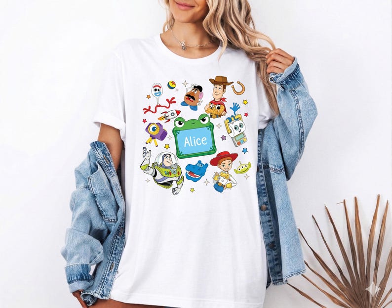 Toy Story Custom Name Shirt, Brother Sister Matching Tee, Woody Buzz Lightyear Family Sweatshirt, Toy Story Siblings Gift