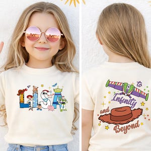 Custom Name Toy Story Shirt, To Infinity and Beyond Tee, Disney Family Matching Sweatshirt, Woody Buzz Lightyear T-shirt, Pixar Kids Trip