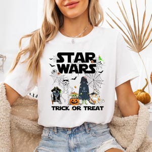 Star Wars Halloween Shirt, Darth Vader Pumpkin Season Tee, Disney Trick or Treat Sweatshirt, Galaxys Edge Spooky Hoodie