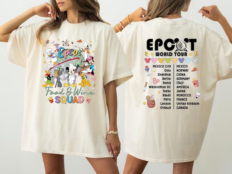 Disney Food and Wine Festival Shirt, Mickey Drinking Tee, Epcot Festival Hoodie, Disneyland World Tour Sweatshirt, Mouse Snacks Tees