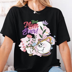 Mrs. Potts and Chip Best Mom Shirt, Disney Mother's Day Tee, Beauty And The Beast Mama Sweatshirt, Tea Pot and Cup Hoodie