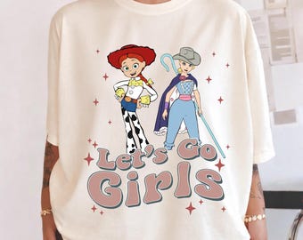 Toy Story Girls Shirt, Bo Peep And Jessie Trip Tee, Toy Story Vacation Sweatshirt, Disney Besties Shirts