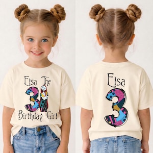 Sally Birthday Girl Shirt, Nightmare Birthday Tee, Custom Name Birthday Sweatshirt, Disney Nightmare Party Gift, Jack Skellington Birthday
