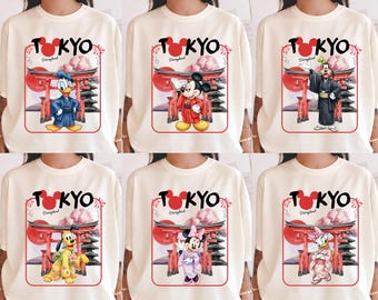 Tokyo Disneyland Trip 2026 Shirt, Mickey and Friends Japan Vacation Tee, Disney Tokyo Family Sweatshirt, Japan Vacation Matching Shirts