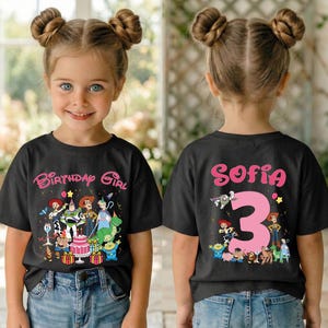 Toy Story Birthday Girl Shirt, Custom Disney Birthday Tee, Pixar Birthday Trip Gift, Disneyland Toddler Kids
