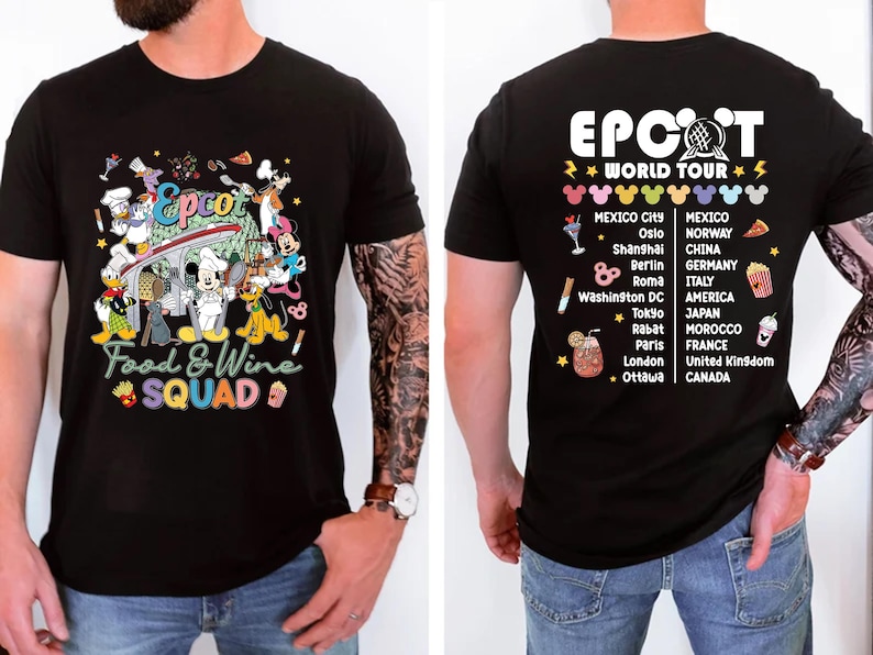 Disney Food and Wine Festival Shirt, Mickey Drinking Tee, Epcot Festival Hoodie, Disneyland World Tour Sweatshirt, Mouse Snacks Tees
