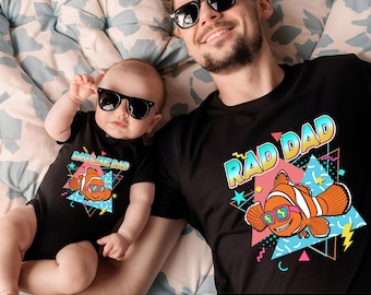 Camiseta "Procurando Nemo como o Papai", Camiseta Combinando Pai e Filho da Disney, Moletom "Papai e Eu", Camisetas para Presente do Dia dos Pais