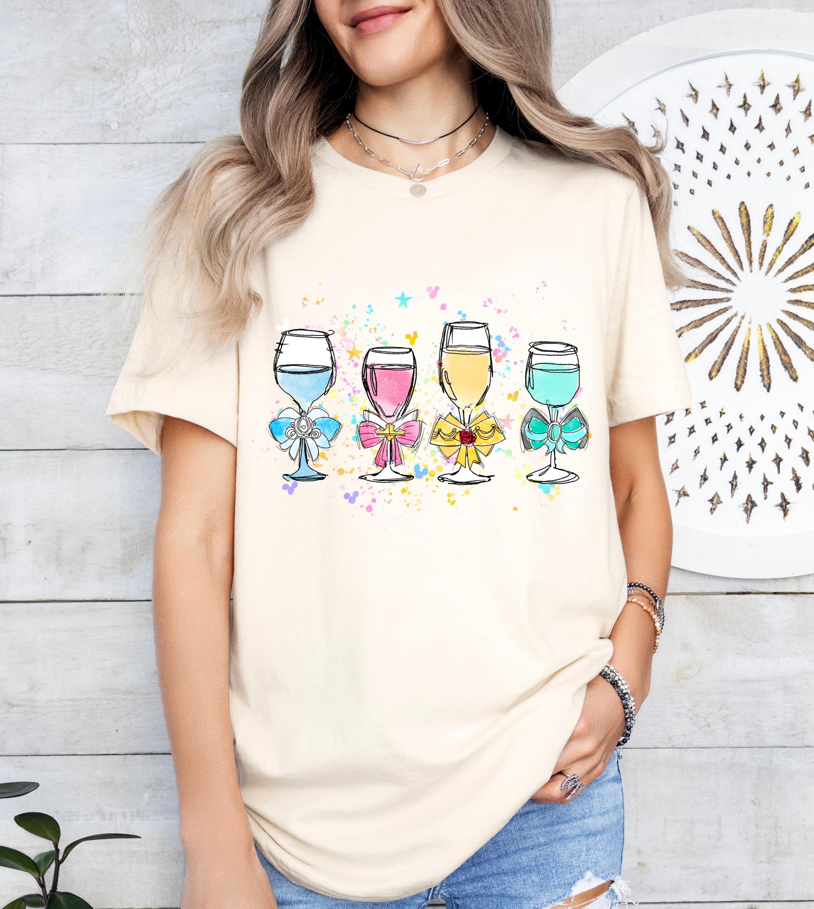 Princess Drinking Shirt, Disney Girls Drinking Team T-shirt, Cinderella Bow Tee, Disney Belle Drinking Squad Sweatshirt
