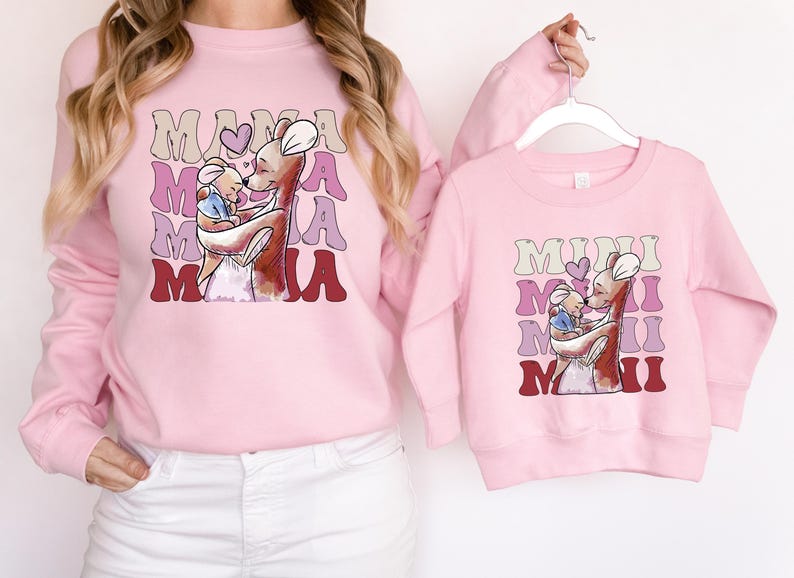 Kanga and Roo Shirt, Disney Mom and Baby Tee, Winnie The Pooh Mama Mini Sweatshirt, Mothers Day Gift, Walt Disney World Family Trip Tees