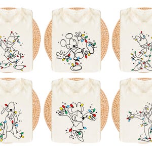 Mickey and Friends Christmas Shirt, Disney Christmas Lights Tee, Disneyland Family Christmas Trip Sweatshirt, Christmas Group Matching Gift