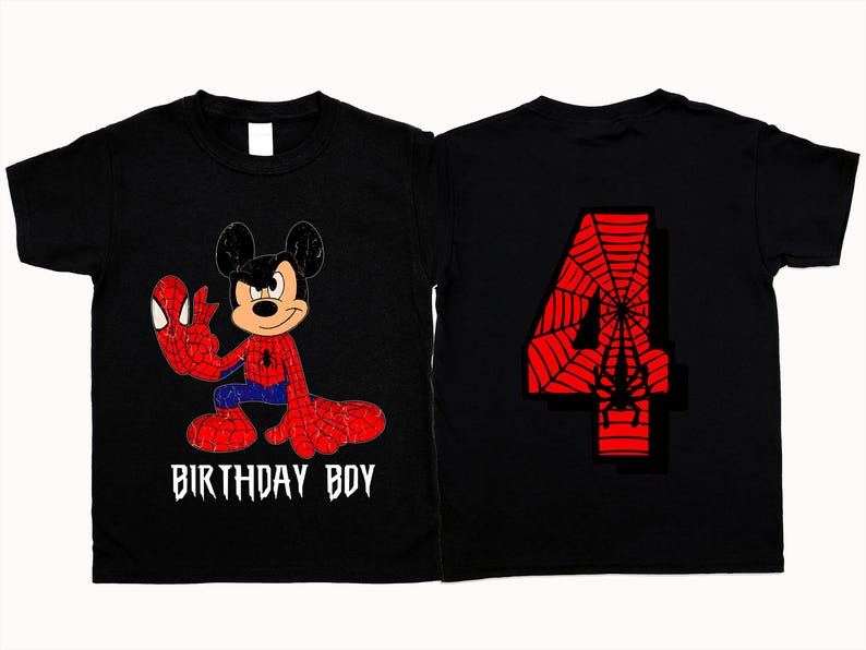 Spider Mickey Birthday Boy Shirt, Disney Superhero Birthday Sweatshirt, Mickey Spiderman Birthday Party T-shirt, Avengers Spider Boy Tee