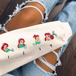 Personalized Little Mermaid Grandma Shirt, Disney Nana Sweatshirt, Princess Ariel Grandkids Names Tee, Disneyland Mothers Day Gift