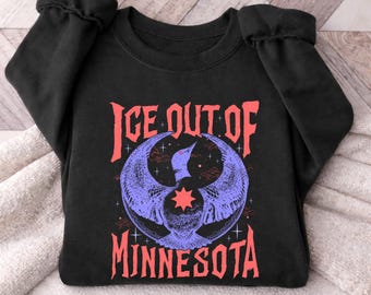 Sudadera de protesta contra el ICE, camiseta de Minnesota Rebel Loon, camiseta de protesta de Minnesota State Bird, camiseta de cuello redondo Resistance, camiseta de Minneapolis Justice