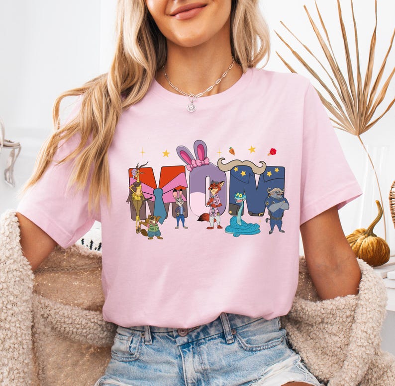 Zootopia Name Shirt, Custom Disney Family Tees, Zootopia Alphabet Tee, Judy Hopps and Nick Wilde Kids T-shirts