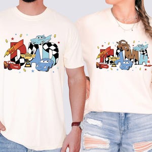 Cars Mom Dad T-shirt, Disney Family Tee, Lightning McQueen Matching Sweatshirt, Pixar Cars Mama Dada Gift, Disneyland Family Trip Tees