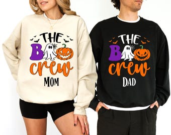 The Boo Crew T-shirt, Custom Halloween Sweatshirt, Spooky Group Matching Tee, Ghost Family Gift, Halloween Party Hoodie