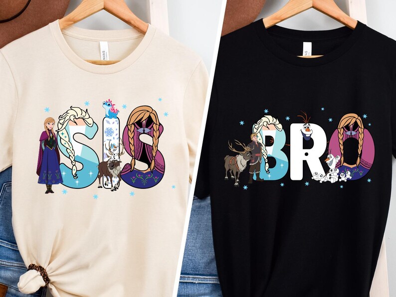 Disney Frozen Birthday T-shirt, Princess Elsa and Anna Birthday Girl Tee, Olaf Birthday Family Sweatshirt, Magical Bday Party Tees