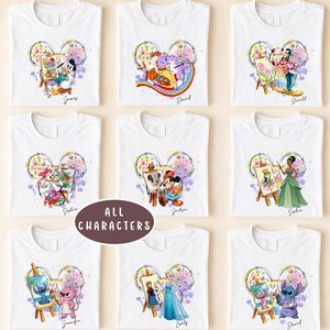 Disney Epcot Art Festival Shirt, Mickey Painter Sweatshirt, Custom Figment Artist Tee, Walt Disneyworld Painter Sweater, Disneyland Trip