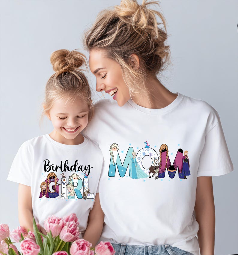 Frozen Birthday Shirt, Princess Elsa Anna Birthday Girl Tee, Olaf Birthday Family Sweatshirt, Disney Magical Party Tees