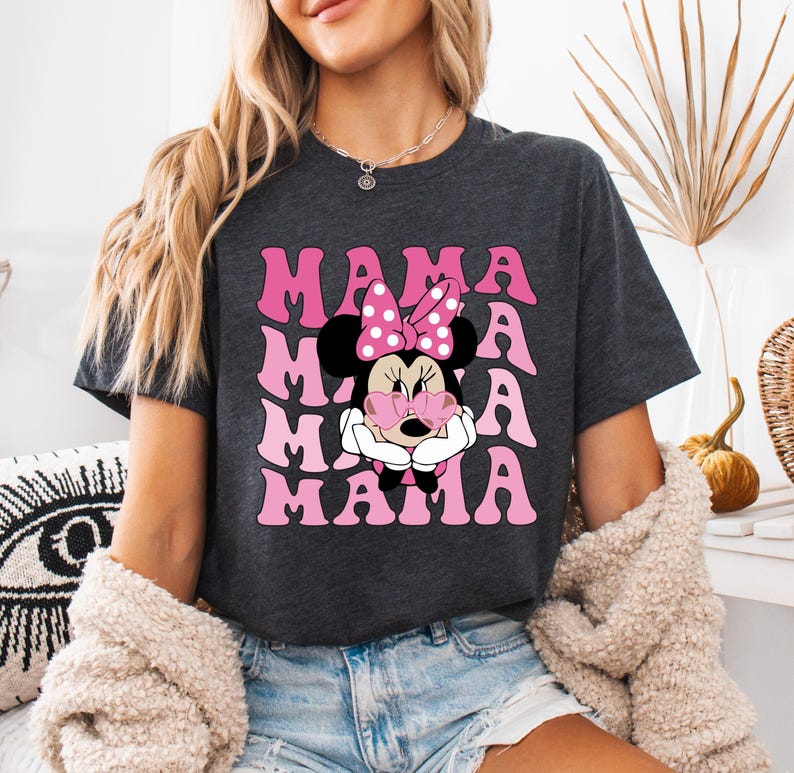 Minnie Mama Mini Shirts, Disney Family Matching Tee, Mouse Mom Daughter Trip Sweatshirt, Mama Baby Mouse Gift, Disneyland Family Sweater