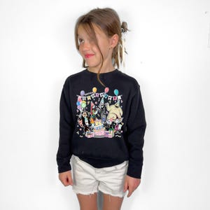 Disney Nightmare Birthday T-shirt, Jack and Sally Party Tee, Custom Halloween Birthday Sweatshirt, Nightmare Characters Birthday Kids Tees