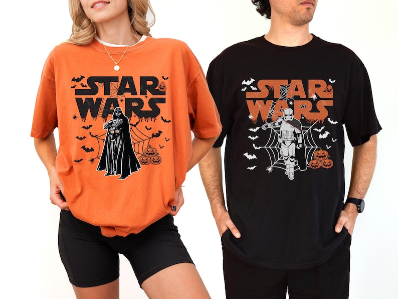 Star Wars Halloween Shirt, Darth Vader Pumpkin Season Tee, Disney Chewbacca Group Sweatshirt, Galaxys Edge Spooky Hoodie, Scary Baby Yoda