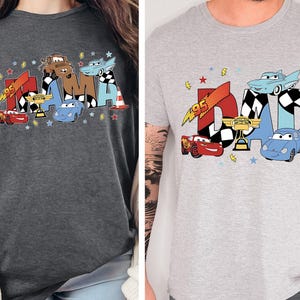 Cars Mom Dad T-shirt, Disney Family Tee, Lightning McQueen Matching Sweatshirt, Pixar Cars Mama Dada Gift, Disneyland Family Trip Tees