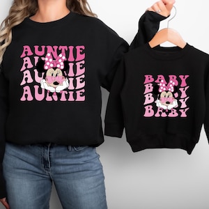 Minnie Mama Mini Shirts, Disney Family Matching Tee, Mouse Mom Daughter Trip Sweatshirt, Mama Baby Mouse Gift, Disneyland Family Sweater