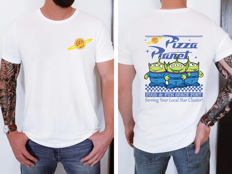 Pizza Planet T-shirt, Toy Story Alien Tee, Disney Pixar Sweatshirt, Disneyland Trip Sweater, Food & Fun Shirts, Epcot Family Trip Tees