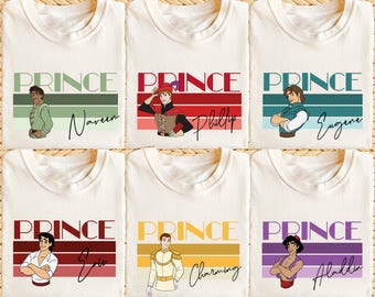 Chemise Prince Disney, T-shirt Trip pour garçon, Chemise Prince Naveen, Sweat-shirt Prince charmant, T-shirt Prince Phillip, T-shirt Beast Disney, Prince Eugène