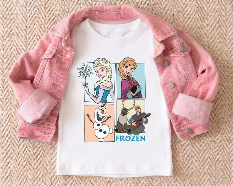 Frozen Elsa Anna Kids Shirt, Disney Trip Tee, Princess Girls Gift, Disneyland Vacation Sweatshirt, Frozen Olaf Toddler T-shirt