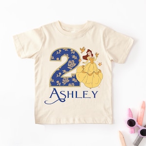 Disney Princess Belle Birthday T-shirt, Beauty and Beast Family Tee, Princess Birthday Party Tee, Disneyland Birthday Girl Sweatshirt