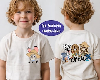 Zootopia 2 Shirt, Custom Disney Zoo Crew Sweatshirt, Animal Kingdom Tee, Wild About Sweater, WDW Safari Trip Tees, Judy Hopps and Nick Wilde