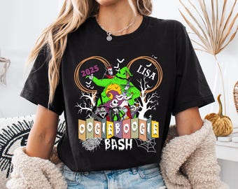 Disney Oogie Halloween Shirt, Mickey Boogie Man Nightmare Tee, Custom Spooky Season Matching Sweatshirt, Horror Friends Gift Hoodie