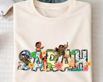 Disney Moana Shirt, Custom Moana Family Tee, Princess Mama Sweatshirt, Disneyland Trip Shirts