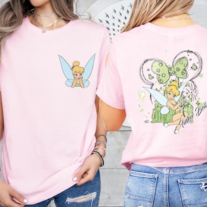 Tinker Bell Shirt, Disney Princess T-Shirt, Fairy Magical Sweatshirt, Mini Head Tinkerbell Tee, Disneyland Girls Trip Shirt