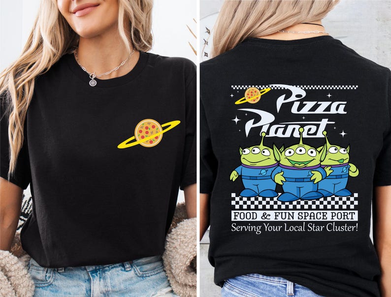 Pizza Planet T-shirt, Toy Story Alien Tee, Disney Pixar Sweatshirt, Disneyland Trip Sweater, Food & Fun Shirts, Epcot Family Trip Tees