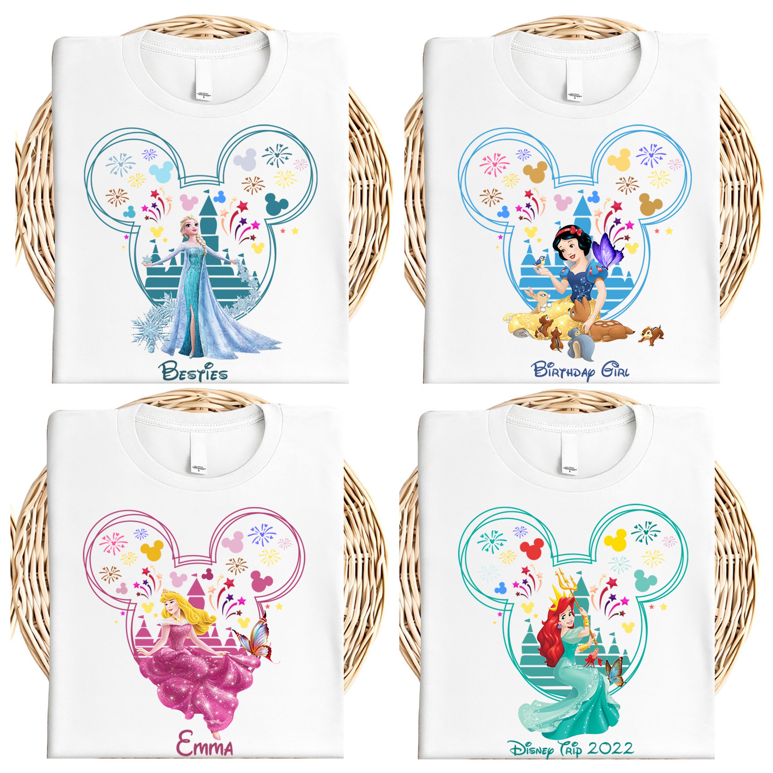 Princess Girls T-shirt, Disney Besties Tees, Cinderella Birthday Sweatshirt, Snow White Gift, Best Day Ever Crewneck, Disneyland Trip Tee