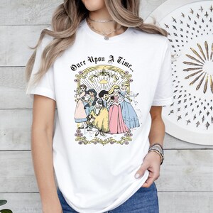 Princess Once Upon A Time Shirt, Disney Girls T-Shirt, Princess Cinderella Tee, Snow White Shirt, Sleeping Beauty Shirt,