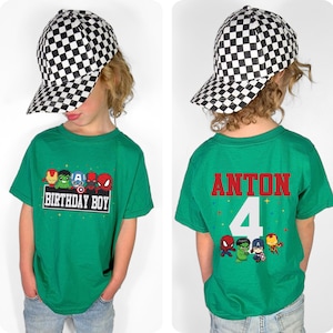 Marvel Birthday Boy Shirt, Disney Spiderman Birthday Party Tee, Custom Avengers Kids Gift, İron Man Party Sweatshirt
