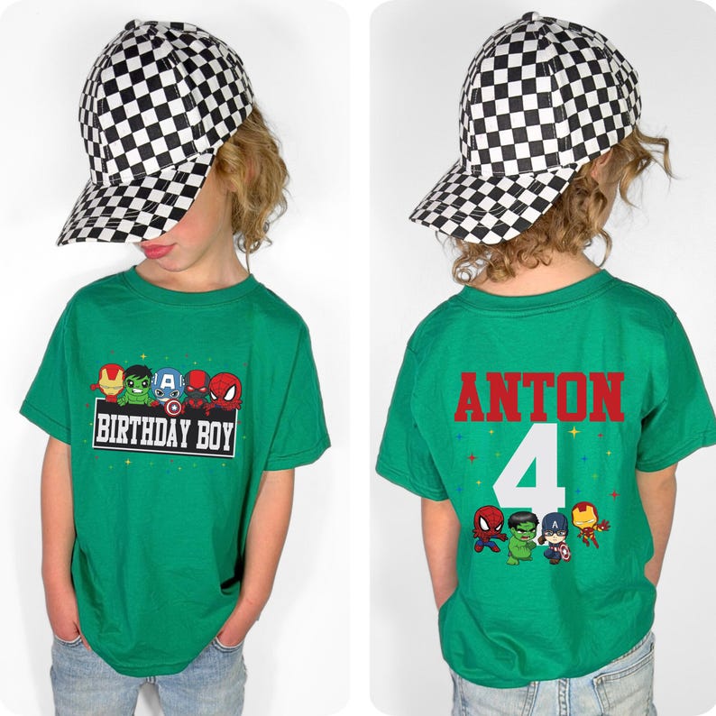 Marvel Birthday Boy Shirt, Disney Spiderman Birthday Party Tee, Custom Avengers Kids Gift, İron Man Party Sweatshirt