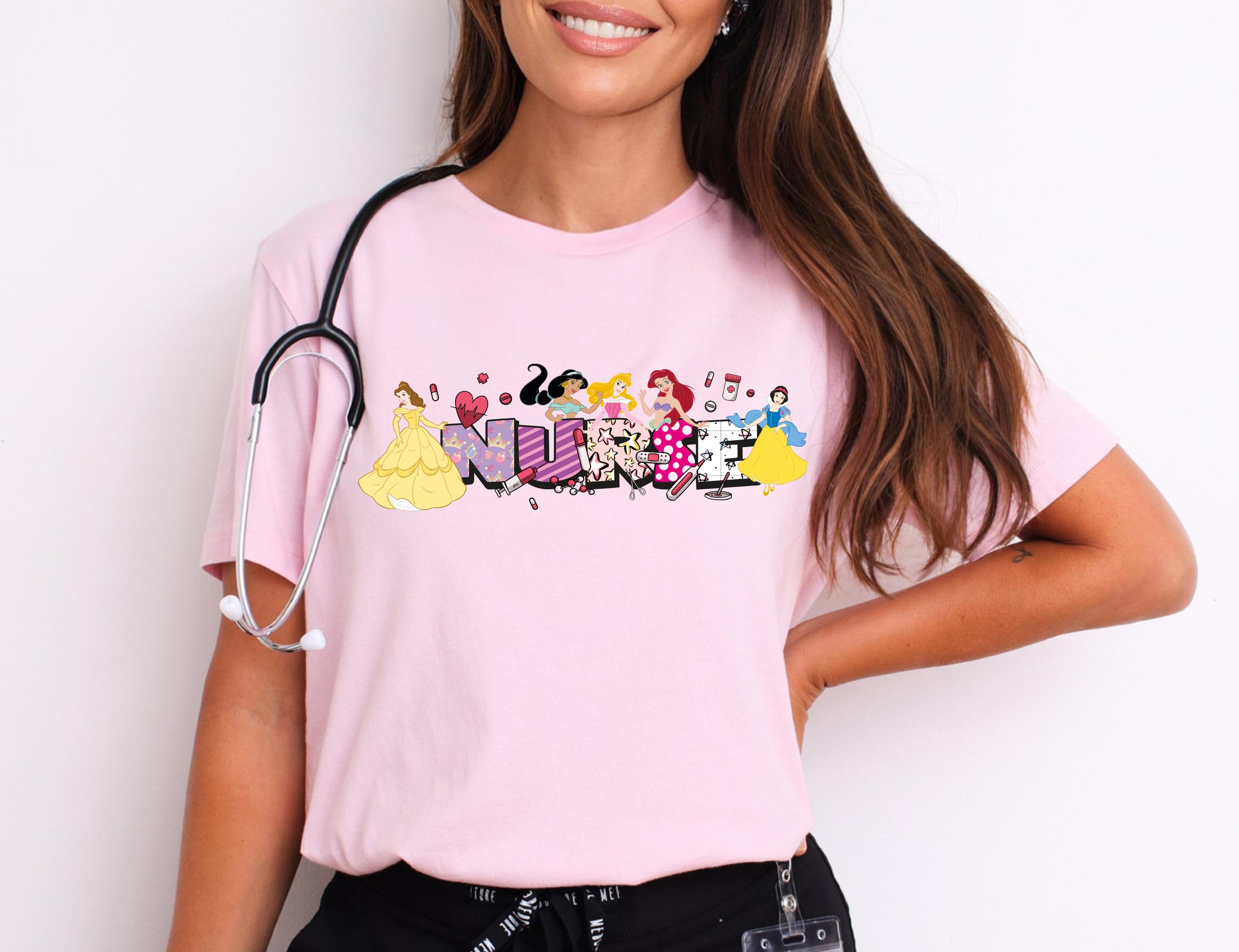 Princess Nurse Shirt, Disney Nursing School Tee, Peds Nurse Sweatshirt, Er Nurse Gift, Pediatric Nurse T-shirt, Disneyland Nurse Trip Tees