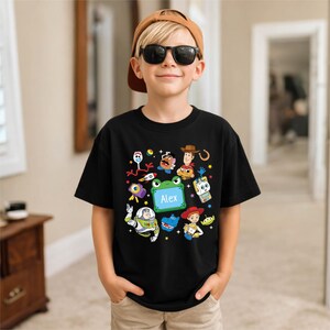 Toy Story Custom Name Shirt, Brother Sister Matching Tee, Woody Buzz Lightyear Family Sweatshirt, Toy Story Siblings Gift