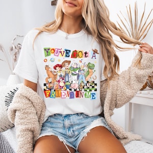 Toy Story You've Got a Friend in Me Shirt, Woody Buzz Jessie Tee, Watercolor Toy Story 5 Tees, Best Friends Trip T-shirts