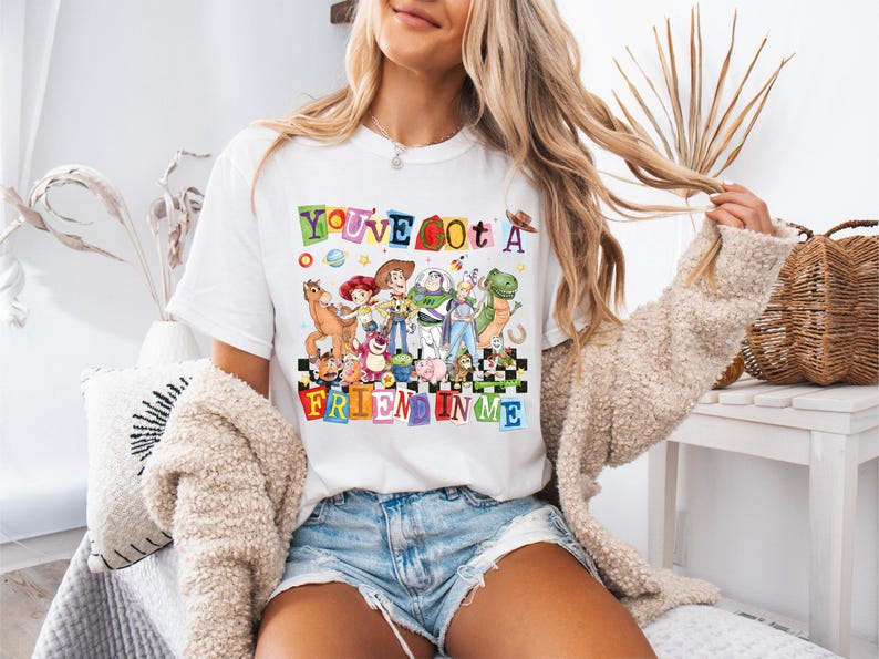 Toy Story You've Got a Friend in Me Shirt, Woody Buzz Jessie Tee, Watercolor Toy Story 5 Tees, Best Friends Trip T-shirts