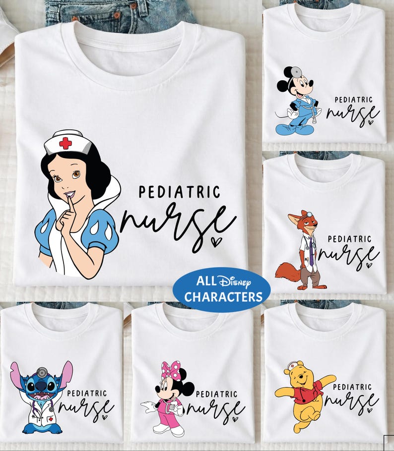 Disney Peds Nurse Shirt, Pediatric Nurse Tee, Mickey Nursing School Sweatshirt, Nurse Week Gift