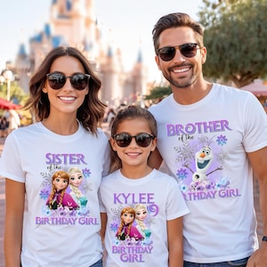 Disney Frozen Birthday Shirt, Elsa Birthday Girl T-Shirt, Princess Anna Birthday Sweatshirt, Olaf Birthday Dad, Disneyland Birthday Trip Tee