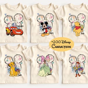 Custom Disney Trip Shirt, Mickey Friends Vacation Tee, Disneyworld Matching Sweatshirt, All Characters Family Hoodie, Disneyland Kids Shirts