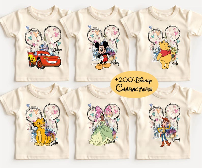 Custom Disney Trip Shirt, Mickey Friends Vacation Tee, Disneyworld Matching Sweatshirt, All Characters Family Hoodie, Disneyland Kids Shirts